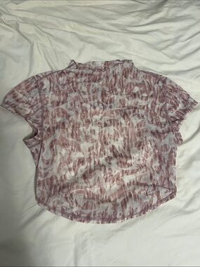 FP Movement by Free People Rose-Pink Patterned Cropped Top